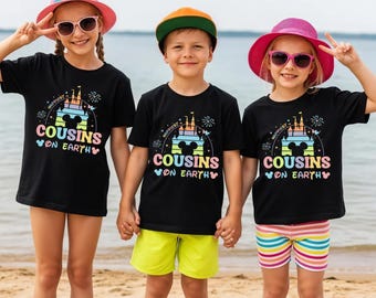 Disneyland Cousin Shirt, Familie 2026 Squad T-Shirt, Cousin Trip passendes T-Shirt, Disneyland glücklichste Cousin Crew T-Shir