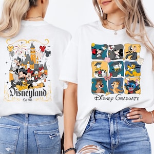 Disney Graduate Shirt, Grad Trip Gift, Mickey Graduation Tee, Graduation Senior 2025 T-Shirt, Minnie Graduation Party Shirt