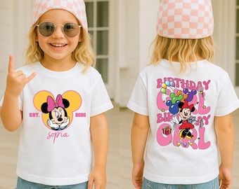 Minnie Birthday Shirt, Disney Birthday Girl Tee Mouse Birthday Party Tee, Magic Kingdom Birthday Trip T-Shirt, Toddler Birthday Sweatshirt