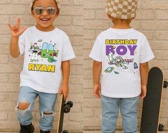 Buzz Lightyear Custom Birthday Tee, Toy Story Boys Birthday Shirt, Disney Buzz  Party Gift, Toddler Pixar Birthday Sweatshirt