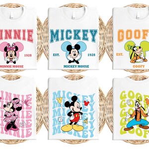Disney Mickey Family Matching Shirt, Mickey Mouse T-Shirt, Minnie Mouse T-Shirt, Disneyland Family Trip 2025 Tee