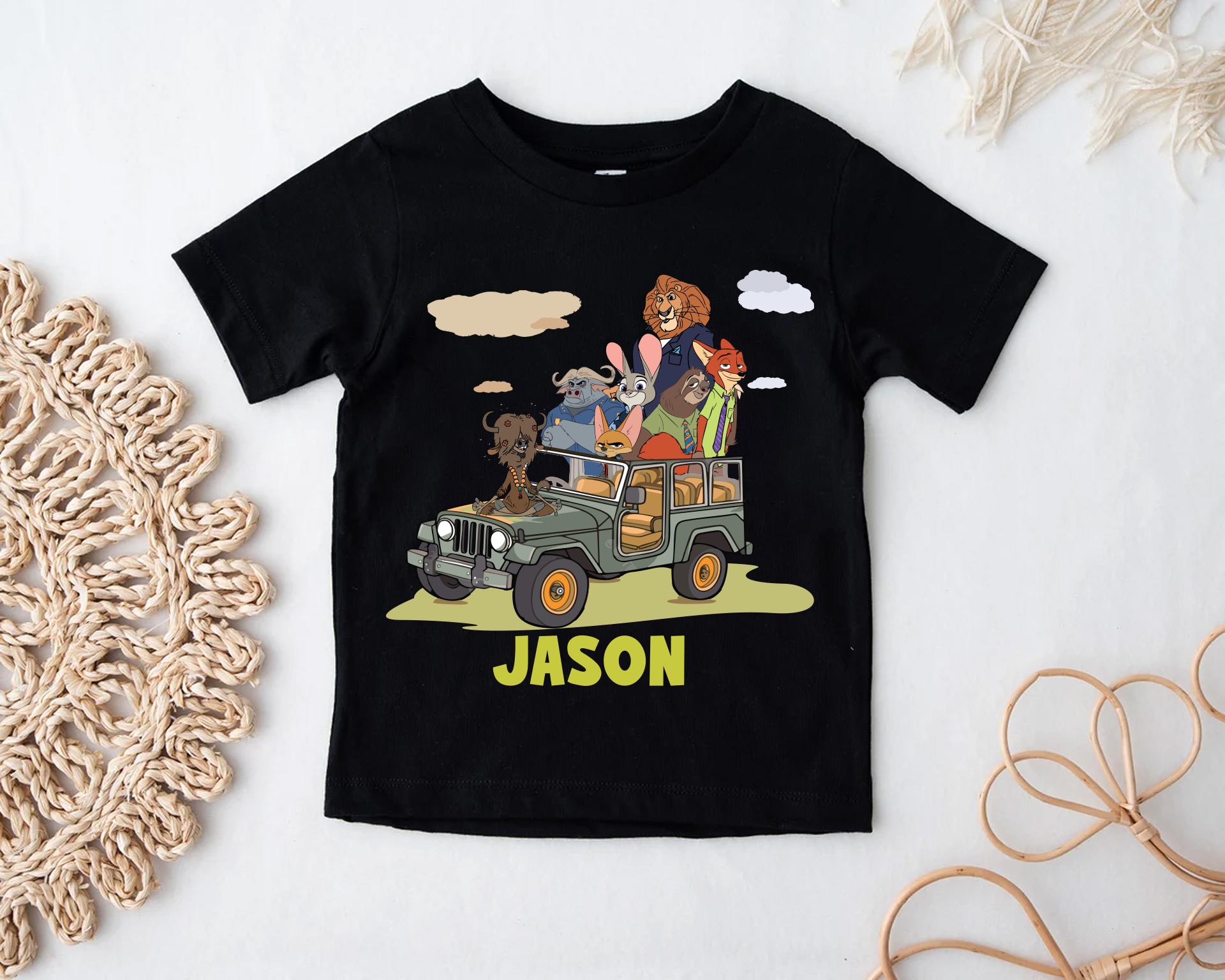 Disney Zootopia Shirt, Custom Safari Kids Tshirt, Judy Hopps Nick