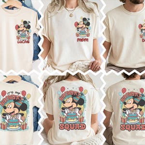 Musse Piggs födelsedagspojke-tröja, Disney Minnie födelsedagströja, Disneyland födelsedagströja, slottsfödelsedagspresent, Mus-födelsedagspojke-tröja