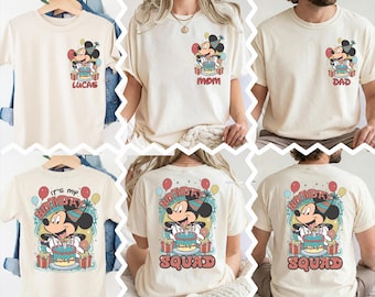 Mickey Birthday Boy Shirt, Disney Minnie Birthday Tee, Disneyland Birthday T-Shirt, Castle Birthday Trip Gift, Mouse Birthday Boy Sweatshirt