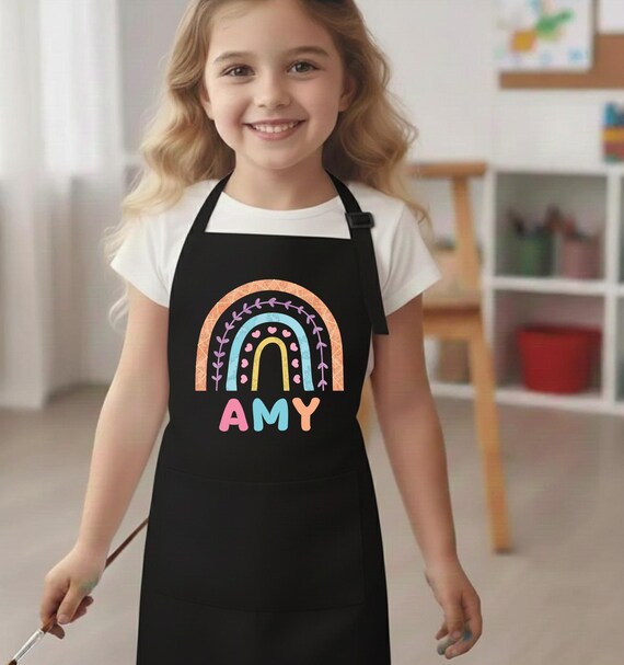 Tabliers De Peinture Réglables Pour Enfants – Toile Résistante Avec Poche, Pour Garçons Et Filles