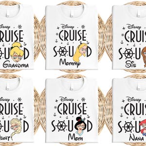 Disney Family Cruise Shirt, Mickey Cruising Tee, Princess Pirates T-Shirt, Cruise Squad Gift, Family Vacation Tee, Summer Cruise T-Shirt