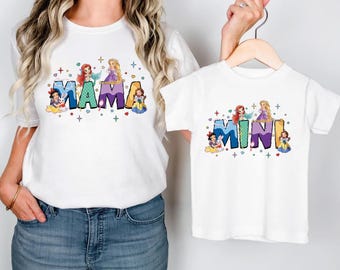 Princess Mama Mini Shirt, Mermaid Girl T-shirt - Etsy