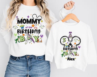Verjaardagsshirt Buzz Lightyear, Toy Story Family, Disney Buzz Boy-verjaardagsshirt, Toy Story-feestcadeau, Pixar-verjaardagssweatshirt