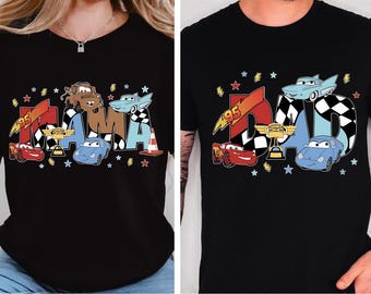 Cars Mom Dad Shirt, Lightning McQueen Family T-Shirt, Disney Dad Tee, Family Matching Cars Gift,  Mama Dada Sweatshirt
