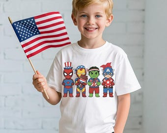Avengers USA Shirt, Superhero 4th of July T-Shirt, Marvel Patriotic Boy Tees, Memorial Day Sweatshirt, America 250th Anniversary Tees