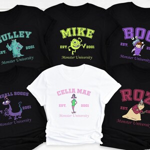 Disney Monsters Characters Shirt, Mike Sulley Monster Tee, Family Matching Tee, Monster Boo T-Shirt, Disneyland Monster Family Sweatshirt