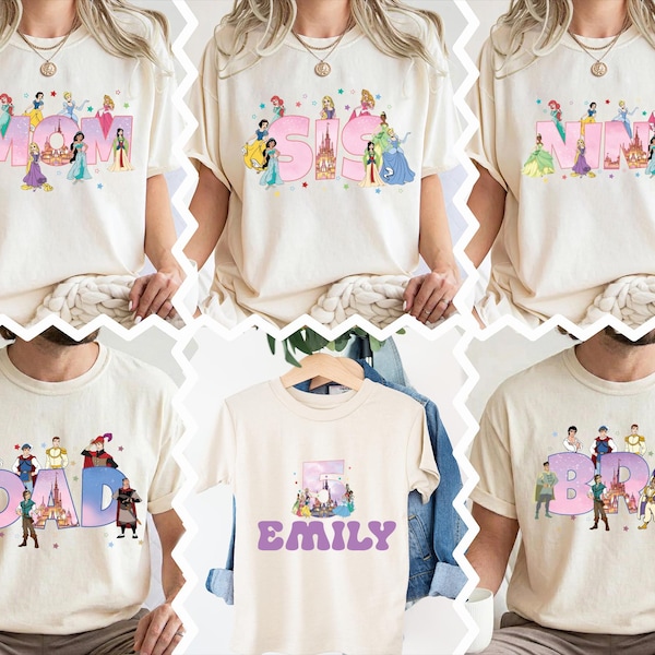 Princess Birthday Shirt, Disney Birthday Family T-Shirt, Princess Birthday Girl Gift, Magic Kingdom Birthday Party Tee