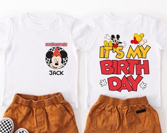 Mickey Birthday Shirt, Disney Custom Boy Birthday Tee, Mouse Birthday Party T-Shirt, Mickey Toddler Gift, Disneyland Kids Birthday Shirt