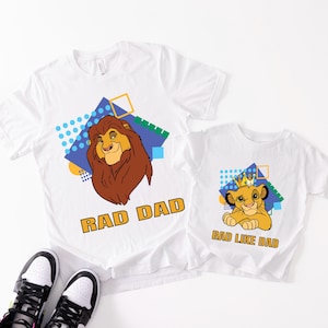 Lion King Dad Son Shirt, Disney Matching Father Tee, Daddy and Me Gift, Simba Mufasa Sweatshirt,  Animal Kingdom Father&#39;s Day  T-Shirt,