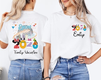 Maglietta per la famiglia Epcot, maglietta personalizzata per la famiglia Disney Mickey, felpa per mamma e papà Minnie, maglietta per le vacanze in famiglia a Disneyland