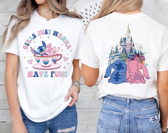 Disney Stich Engel Besties T-Shirt, Mädchen wollen Spaß Shirt, Mädchen Shirt, Mädchen Squad Shirt, Disneyland Shirt