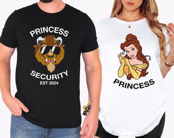 Die Schöne und das Biest paar Shirt, Disney Prinzessin Belle Sweatshirt, Flitterwochen Passende T-Shirt, Disneyland Beast T-shirt, Valentinstag Shirt