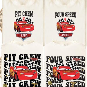 McQueen Birthday Shirt, Pit Crew Family Tee, Two Fast Sweatshirt, Disney Cars Birthday Boy Gift, Racing Birthday Party T-Shirt