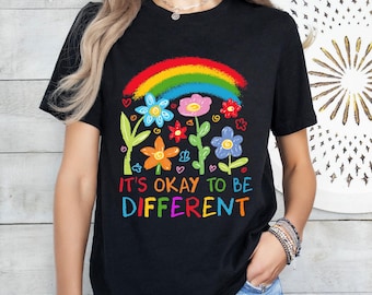 It's Okay To Be Different Shirt, Autism Awareness Tee, Support Autism T-Shirt, SPED Teacher Gift,  Autism Mom Sweatshirt, Autism Month Tee