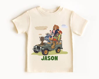 Disney  Zootopia Shirt, Custom Safari Kids T-Shirt, Judy Hopps Nick Wilde Sweatshirt, Boys Wild Trip Tee, Zootopia Toddler Gift
