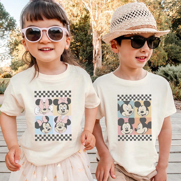 Camiseta Mickey e Amigos, Camiseta Combinando para Irmãos da Disney, Camiseta para Irmãos e Irmãs, Camiseta Infantil para Viagem à Disneylândia, Moletom WDW