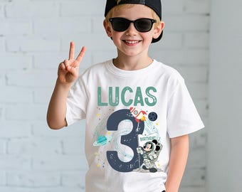 Mickey Astronaut Birthday Shirt, Disney Boy Birthday Tee, Toddler Space Birthday T-Shirt, Disneyland Space Tee, Cosmic Birthday T-Shirt