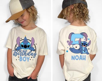 Stitch Birthday Boy Tee, Disney Birthday Girl Shirt, Disney Kids Birthday Trip Tee, Stitch Party T-Shirt, WDW Birthday Gift Shirts
