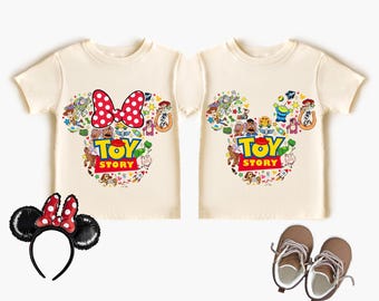 Chemise Toy Story Disney, t-shirts shérif Woody et ses amis, t-shirt cadeau Toy Story WDW, sweat-shirt voyage Disneyland pour enfants, t-shirt tête de Mickey