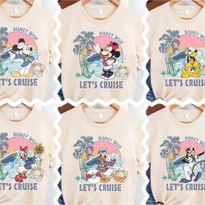 Disney Wunsch Cruise Shirt, Mickey Cruising T-Shirt, Minnie Cruise Crew Hoodie, Goofy Pluto Pirates Sweatshirt, Disneyland Familie Cruise Tee