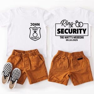 Kinder Ring Sicherheit Shirt, Benutzerdefinierte Ring Träger T-Shirt, Kleinkind Hochzeitsgeschenk, JR Trauzeugen T-Shirt, Jungen Hochzeit Party T-Shirt