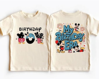 Micky Geburtstag Junge Shirt, Disney Geburtstag Party T-Shirt, Maus Kinder Geburtstagsgeschenk, Micky Kleinkind Geburtstag Reise T-Shirt, Mein Geburtstags-Ära Sweat