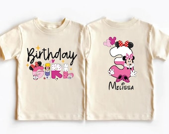 Minnie Geburtstag T-Shirt, Disney Geburtstag Sweatshirt, Maus Geburtstag Mädchen T-Shirt, Minnie Kleinkind Geburtstag Shirt, Disney Mädchen Reise T-Shirt