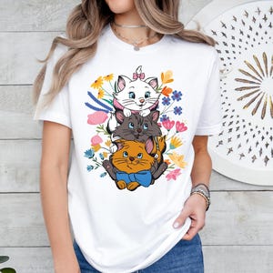 The Aristocats Marie-shirt, kattenliefhebbershirt, Marie Cat-shirt, Magic Kingdom-shirt, Girls Trip-shirt, Disney-shirt voor kinderen