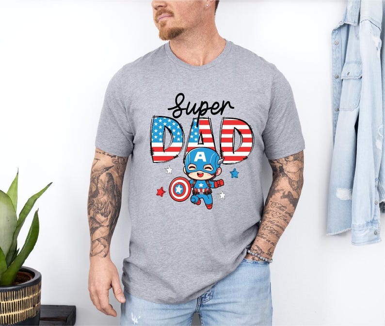 Avengers Dad T-Shirt, Superhero Father's Day Tee, Iron Man Dad Shirt, Spiderman Dada Sweatshirt, Hulk Papa Sweater