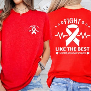 Herzkrankheitsbewusstsein Shirt, Kardiologie-Krankenschwester-T-Shirt, Herz-Krieger-Sweatshirt, Herz-Crew-T-Stück, Chd Bewusstseins-Shirt