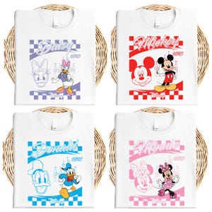 Retro Mickey and Friends Tee, Vintage Minnie Shirt, Daisy Duck Tees, Donald Duck Hoodie, Mickey Sweatshirt, Disney Family Trip T-Shirt