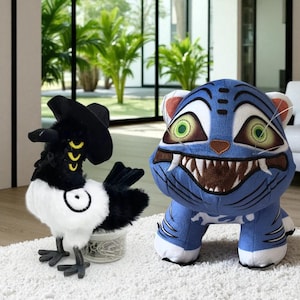 Demon Hunters Plush Toy Doll Cute Stuffed Anime Tiger Doll Soft Doll Cute Room Decoration Collection Kids Toys Birthday Gift