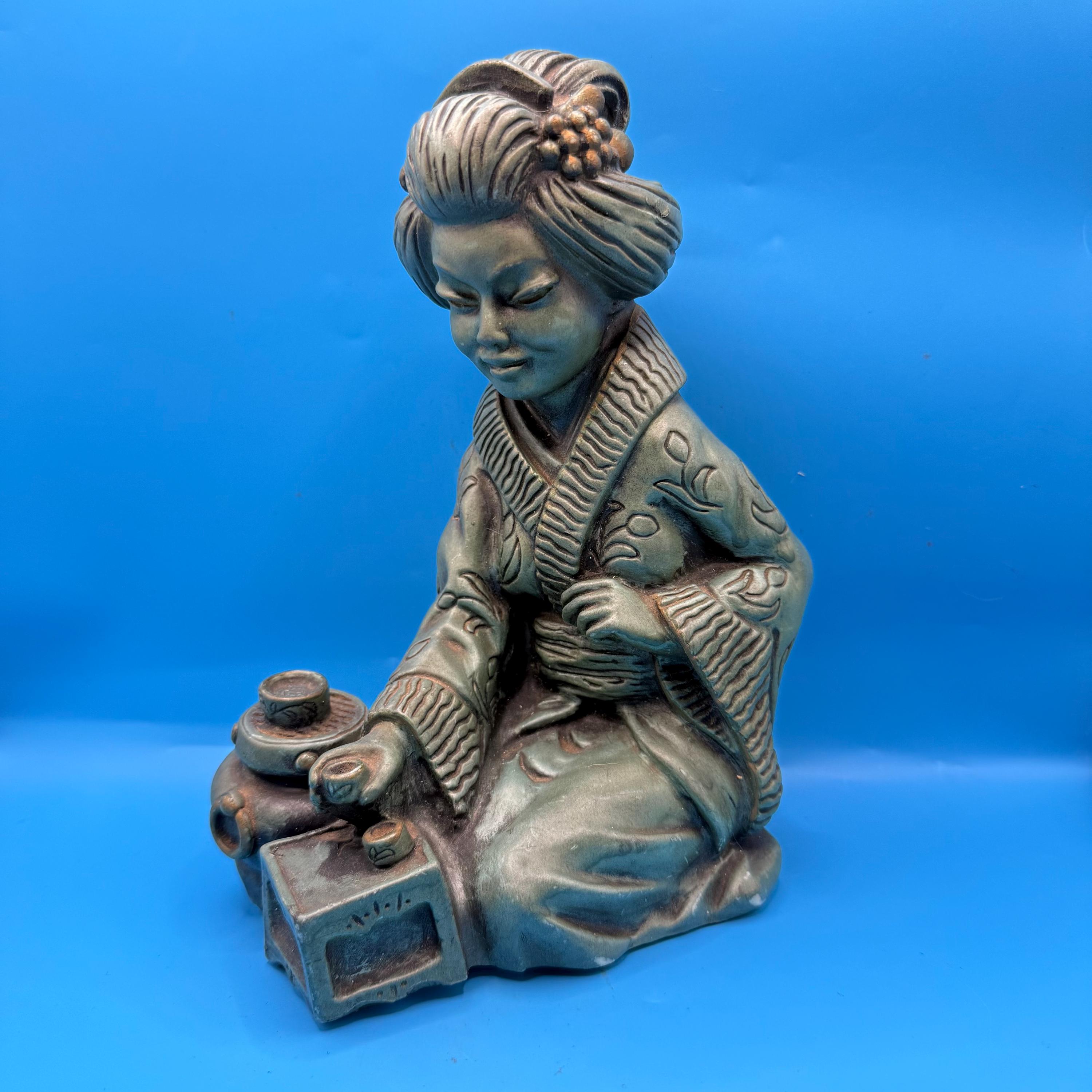 UNIVERSAL STATUARY CHICAGO 1960年代 石膏オブジェ 1950s Classical Greek Figures Chalkware by Universal Statuary Corp