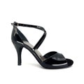Royal Black Cross Ankle Adornos Tango Shoes Genuine Leather Handmade Women's Shoes
