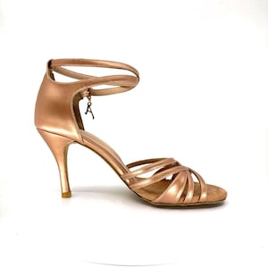Champagne Diamond CB Adornos Tango Shoes Genuine Leather Handmade Women&#39;s Shoes