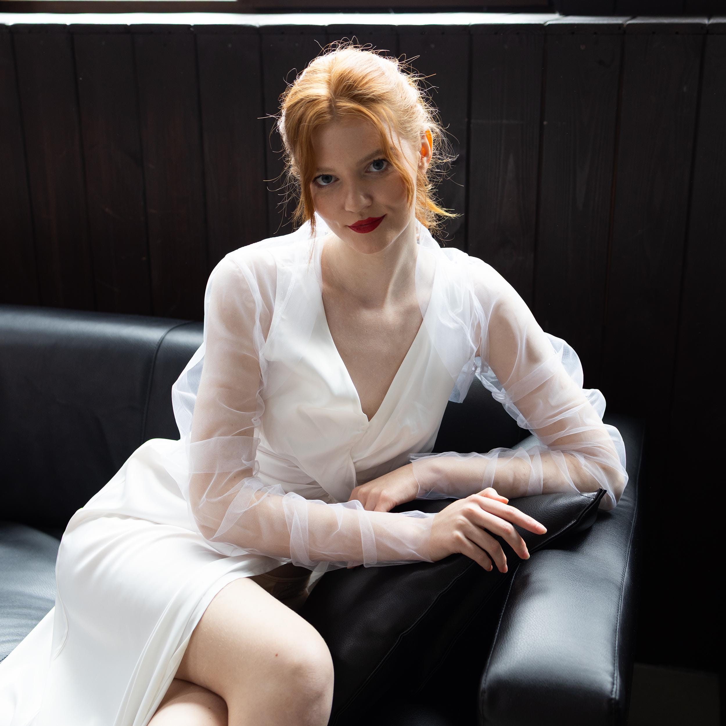 ジャケット・アウター tulle pattern sheer jacket IVORY tulle pattern sheer jacket IVORY