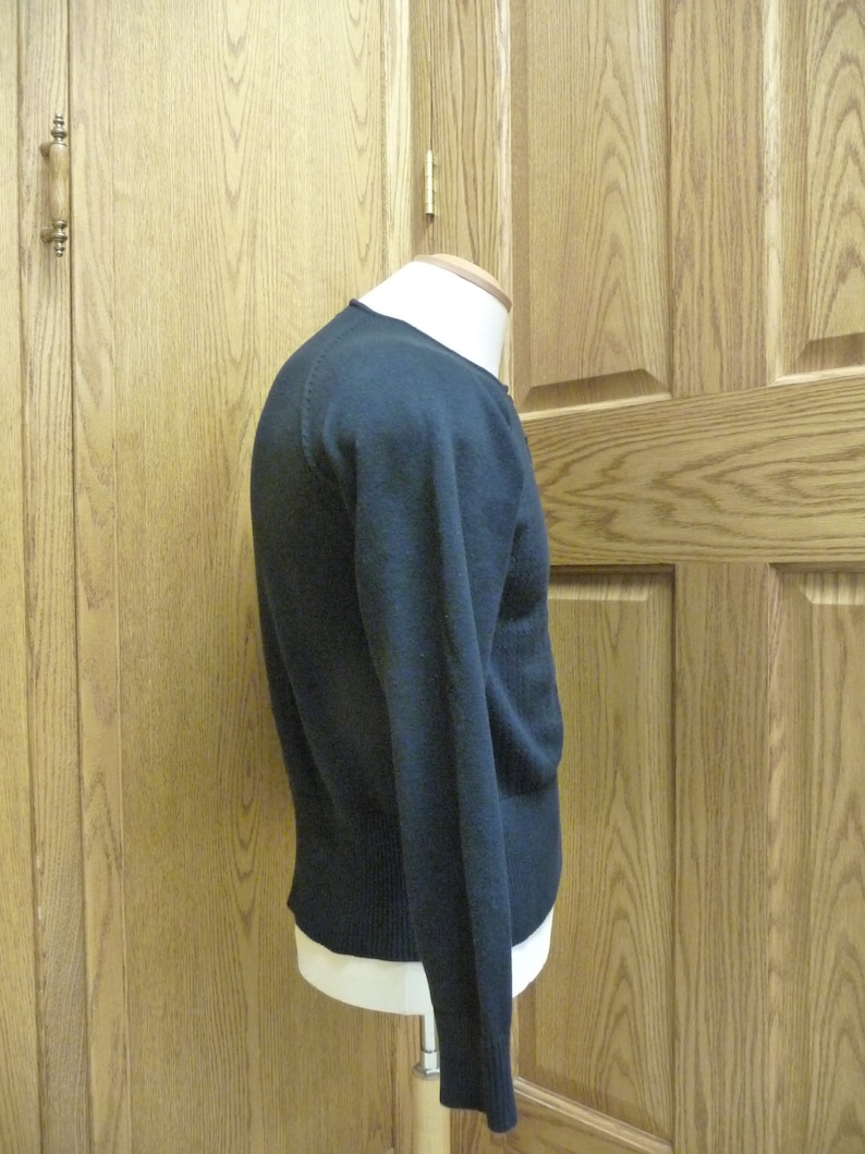 Dalia Collection Women/'s Cotton Black Cardigan; Size L Large USED