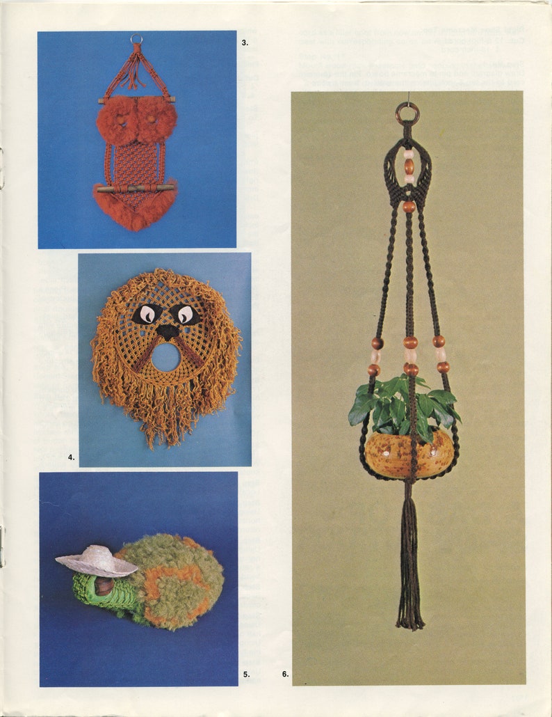 USED Leisure Time Publishing; Phoenix; Good Booklet Sarah and Kauss Linda - Macram\u00e9 Happenings Macrame Pattern Book Editors Auffret