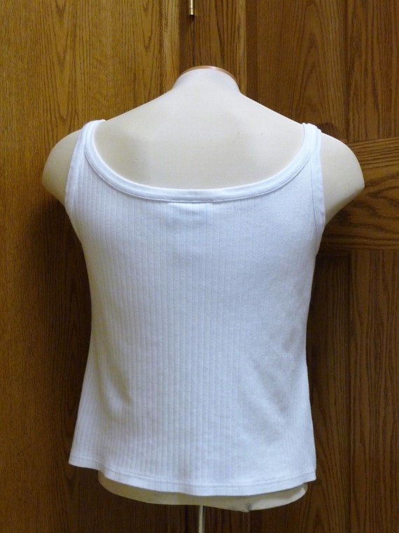 Cotton Ginny Women's Cotton White Tank Top; Size … - image 2