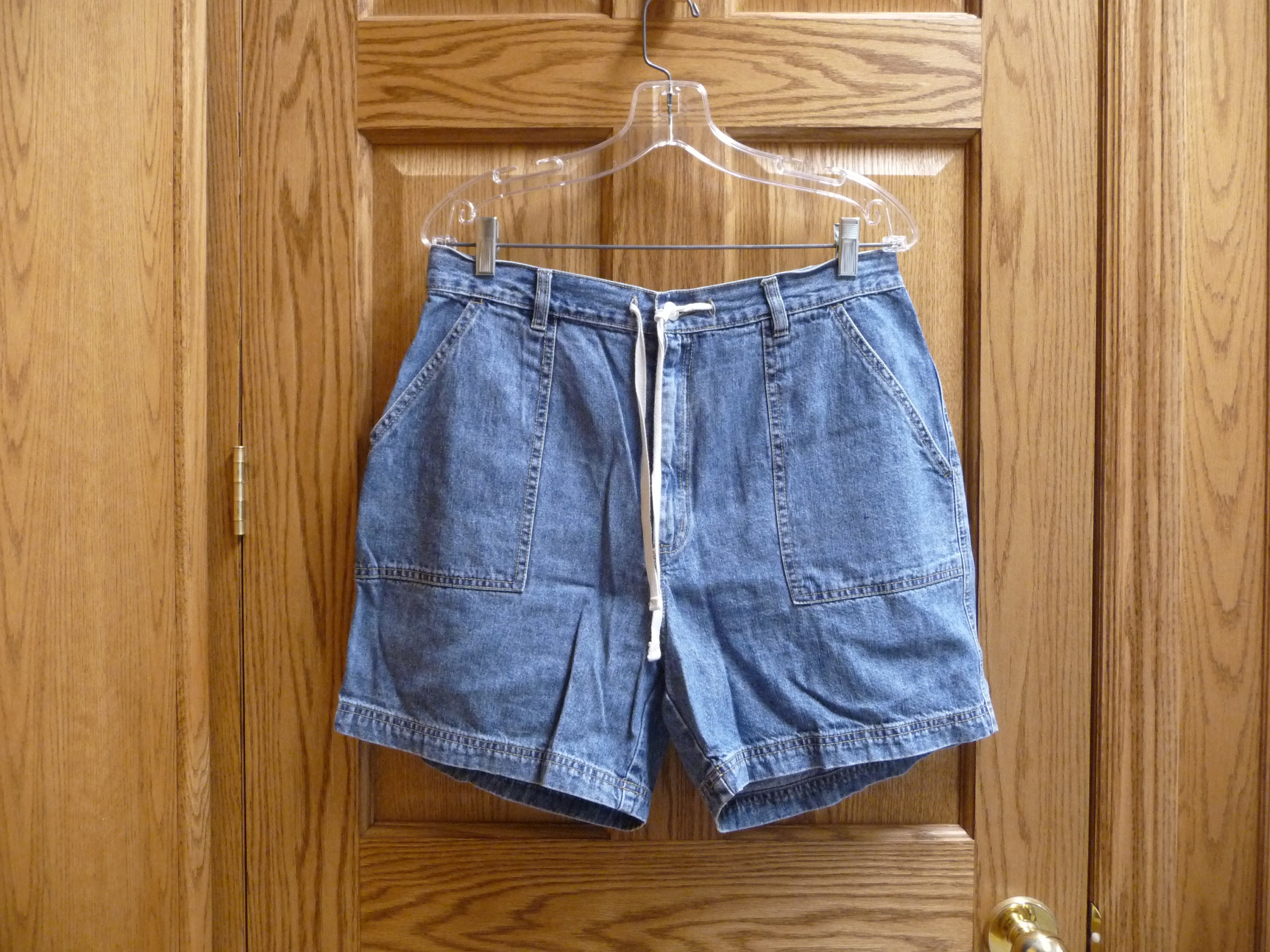 Cotton Blue Denim Shorts Size 