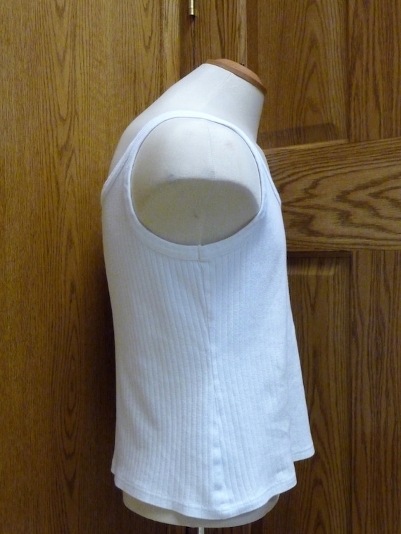 Cotton Ginny Women's Cotton White Tank Top; Size … - image 4