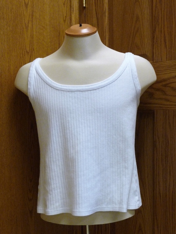 Cotton Ginny Women's Cotton White Tank Top; Size … - image 1