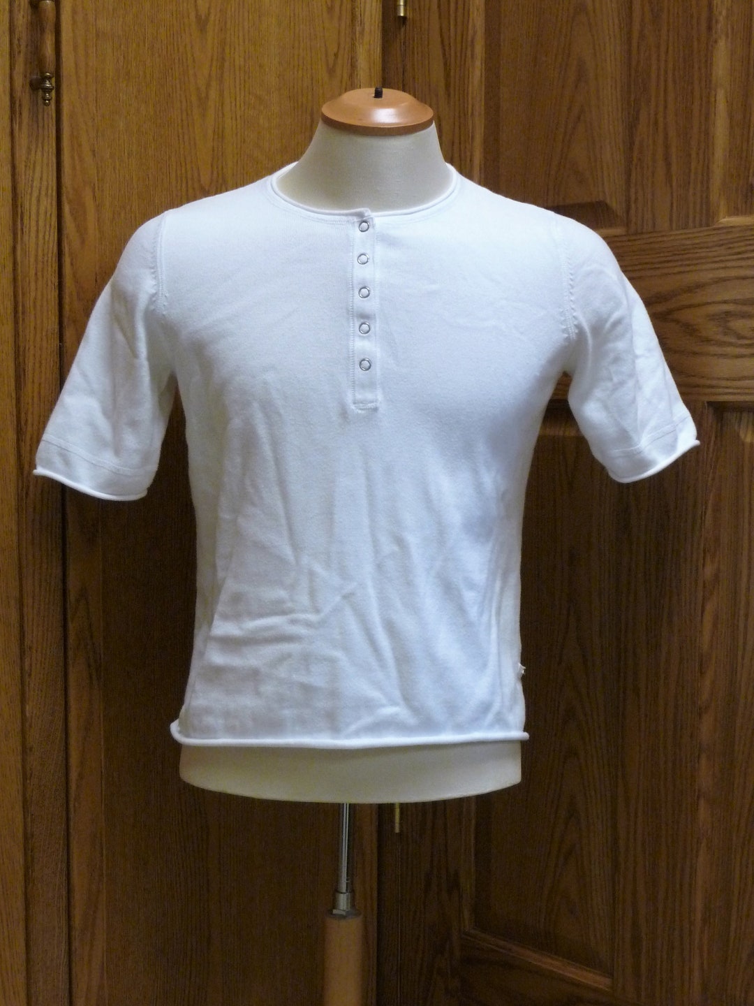 Cotton Ginny Women's Cotton White Domed/snapped Sweater Etsy Canada