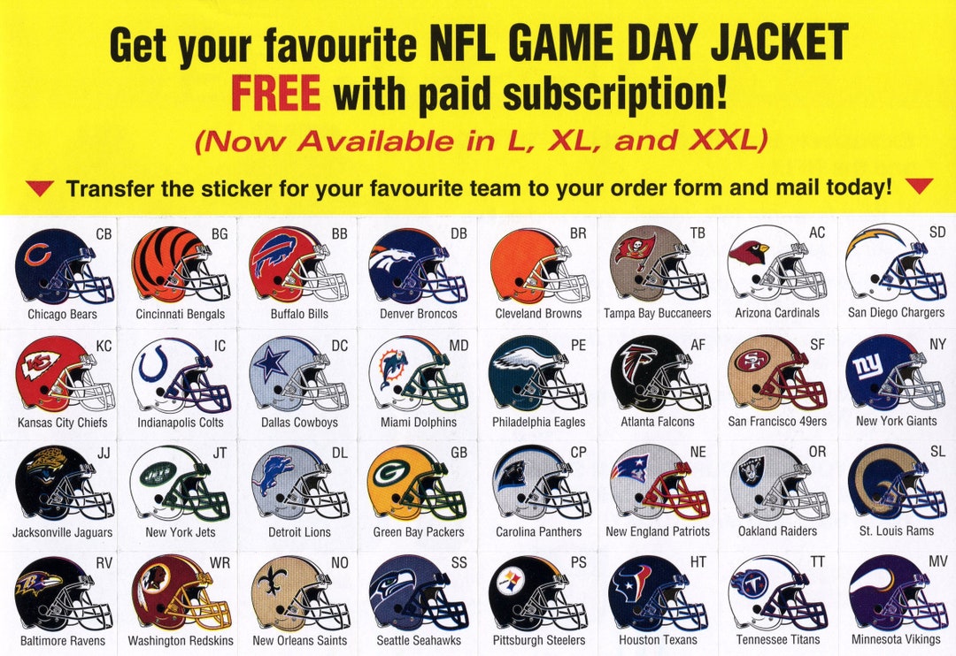 Nfl Hat Sticker Sports Illustrated NFL Team Helmet Stickers NEW - Etsy