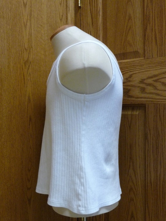 Cotton Ginny Women's Cotton White Tank Top; Size … - image 3